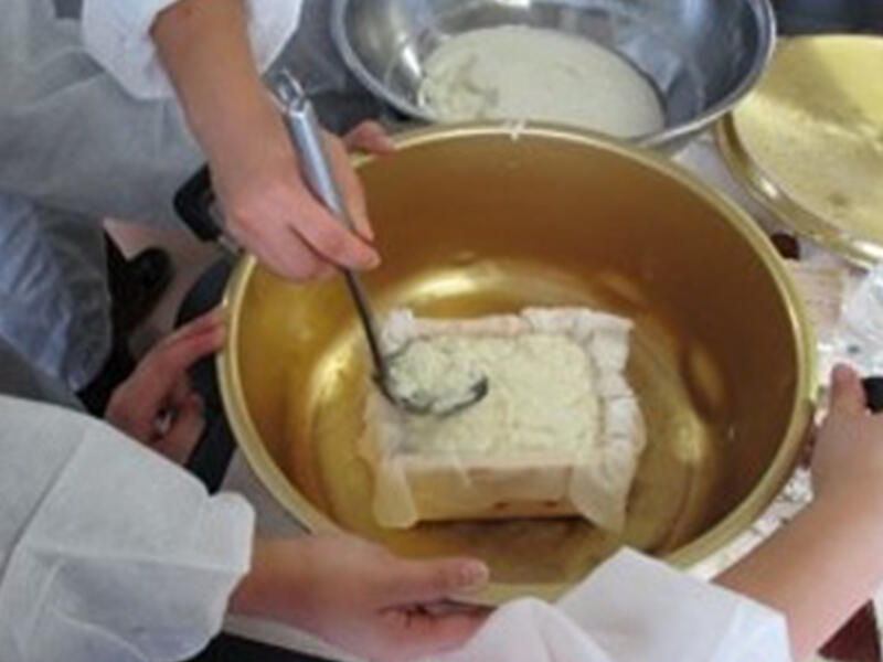 農学基礎実習・実験II(食品製造実験の様子)