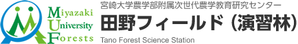 宮崎大学農学部附属 次世代農学教育研究センター 田野フィールド（演習林）