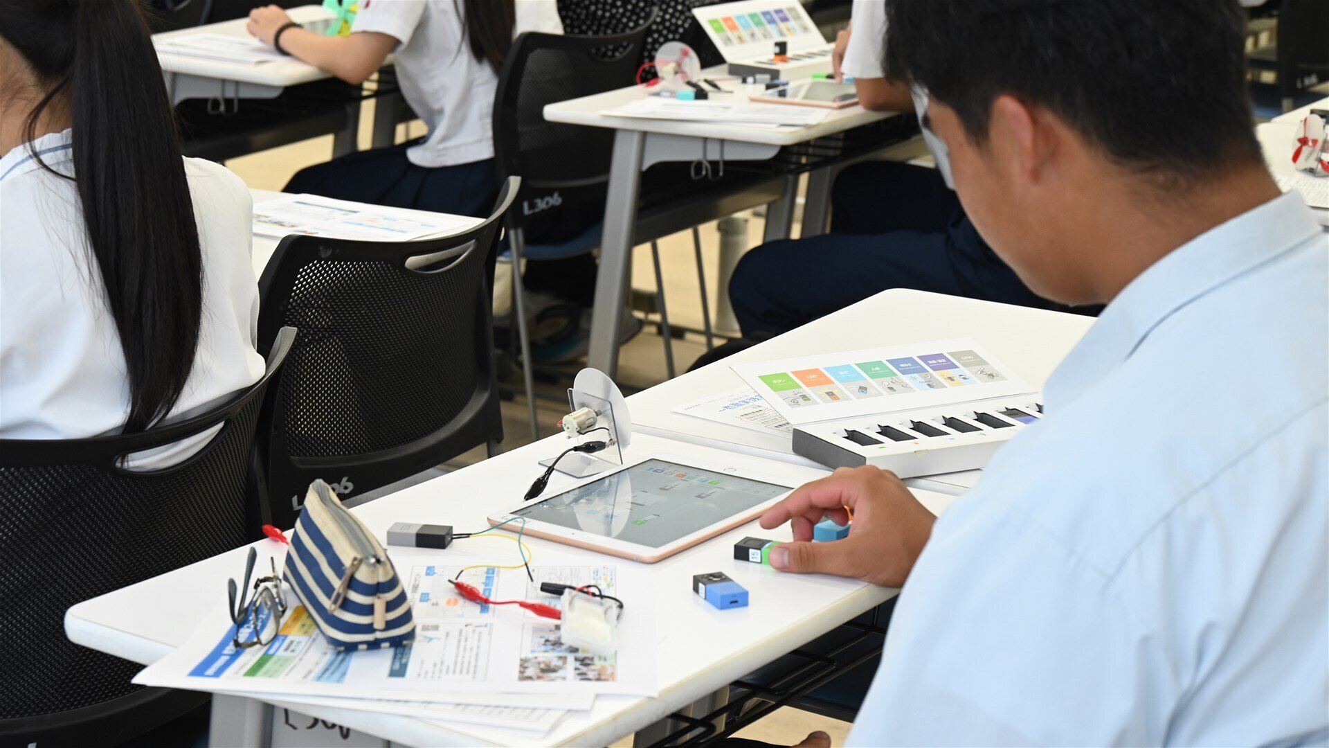 教育学部の模擬授業の様子