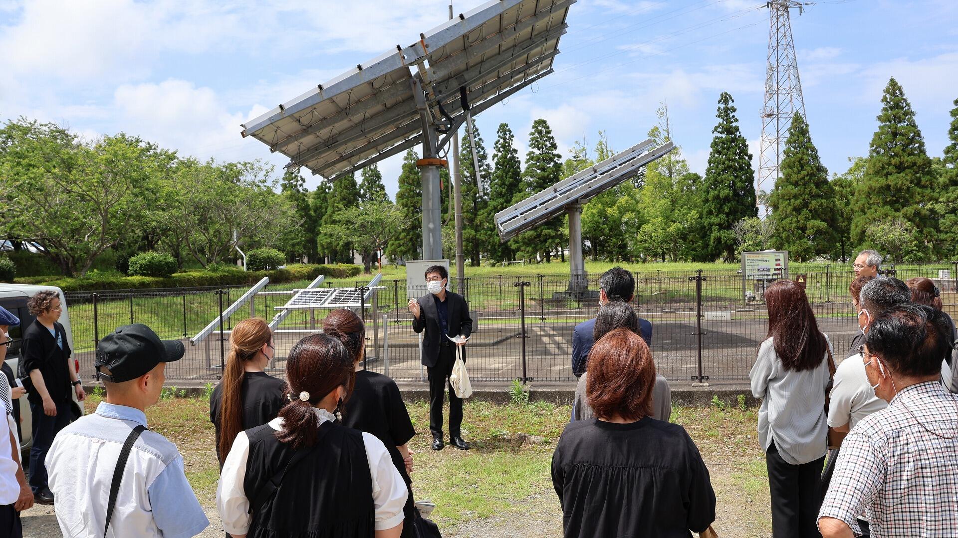 △集光型太陽光発電システム視察